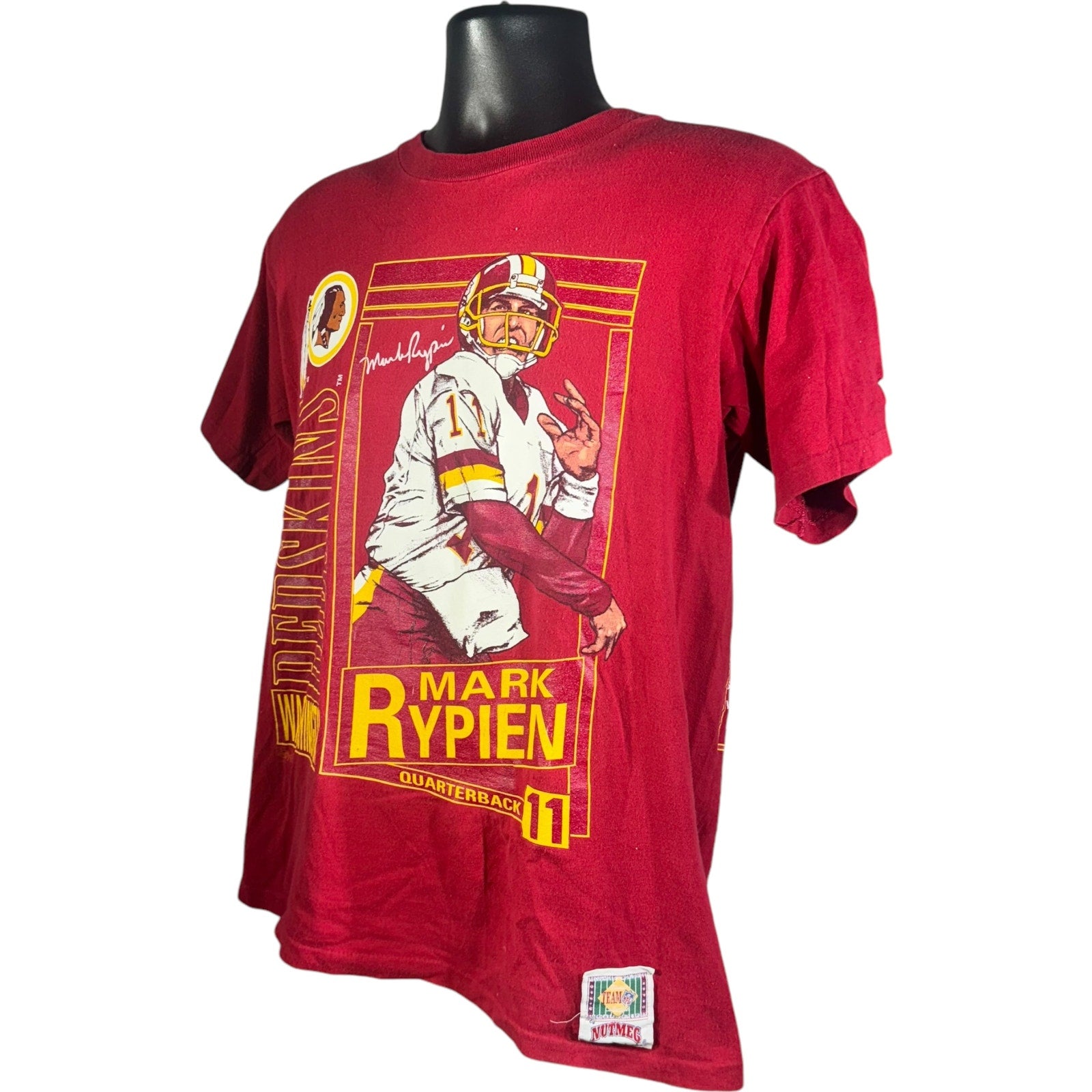 Vintage Mark Rypien Washington Redskins Nutmeg Tee