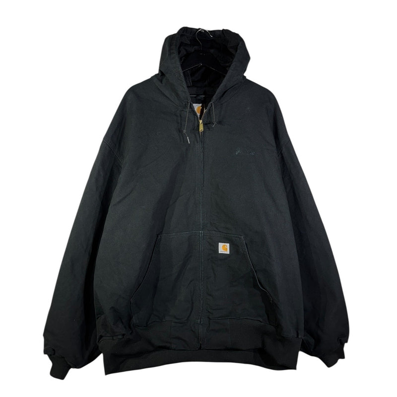 Vintage Carhartt Canvas Hooded Full Zip Workwear Jacket