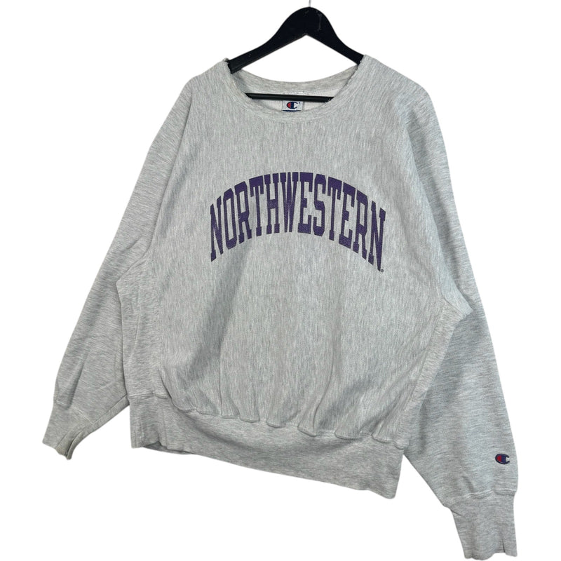 Vintage Reverse Weave Northwestern University Crewneck
