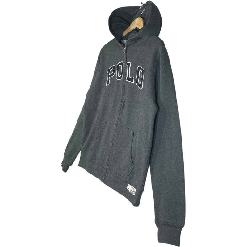 Vintage Polo Ralph Lauren Embroidered Logo Full Zip Hoodie