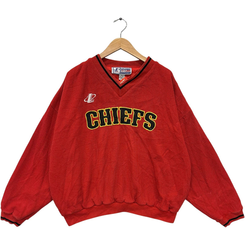 Vintage Logo Athletic Kansas City Chiefs Arch Spellout NFL Crewneck