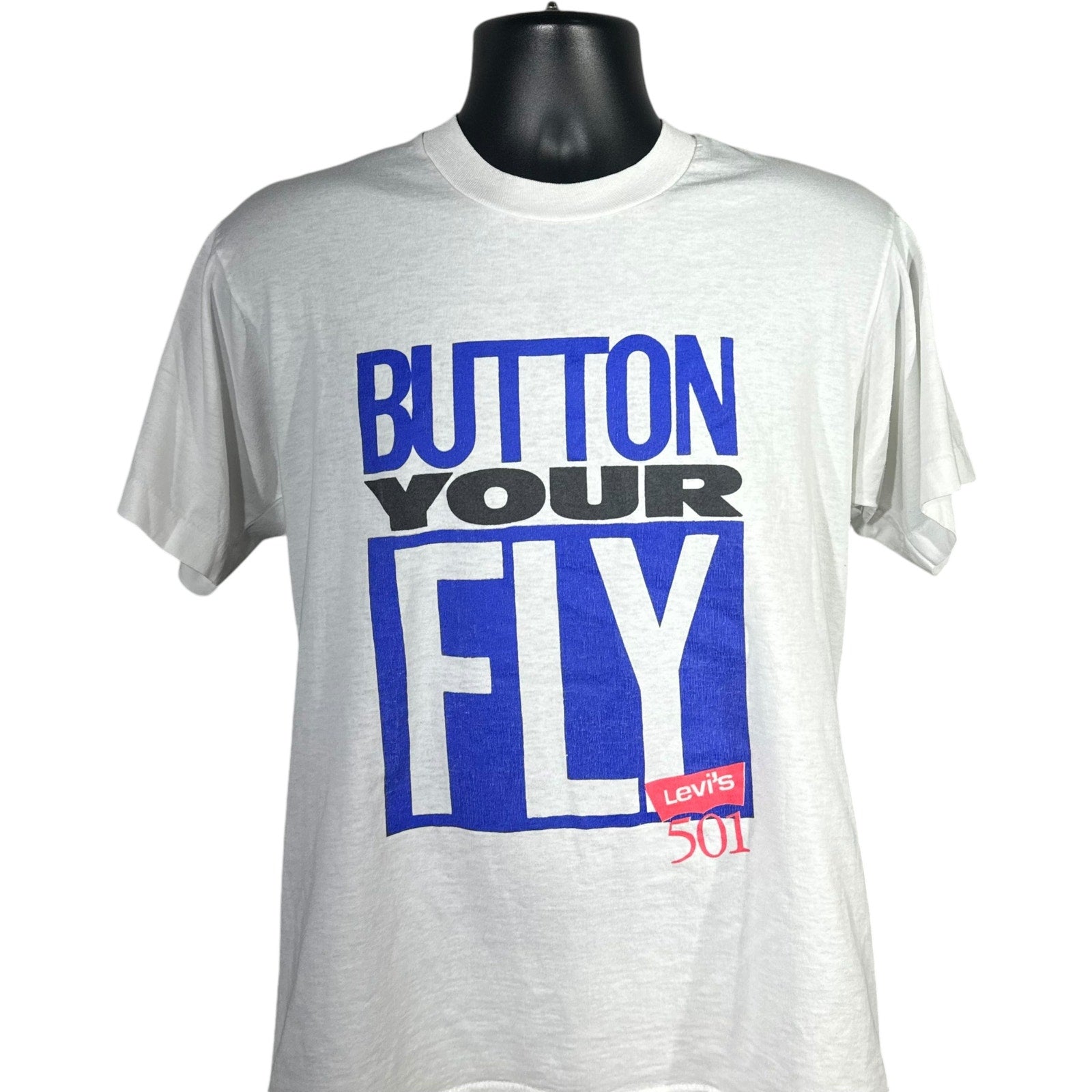 Vintage Levis Button Your Fly Tee