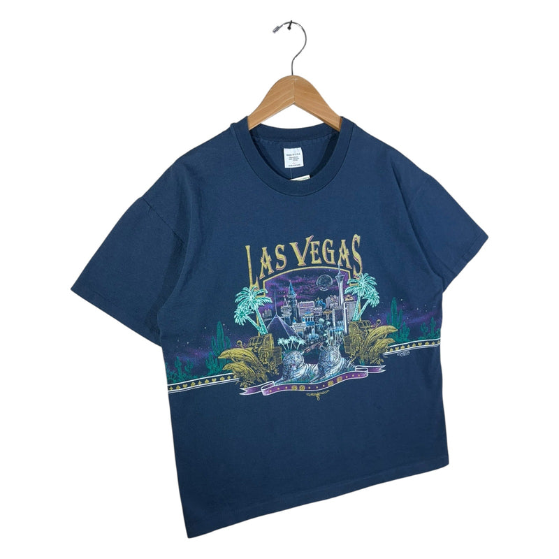 Vintage Las Vegas Skyline Neon Graphic T-Shirt
