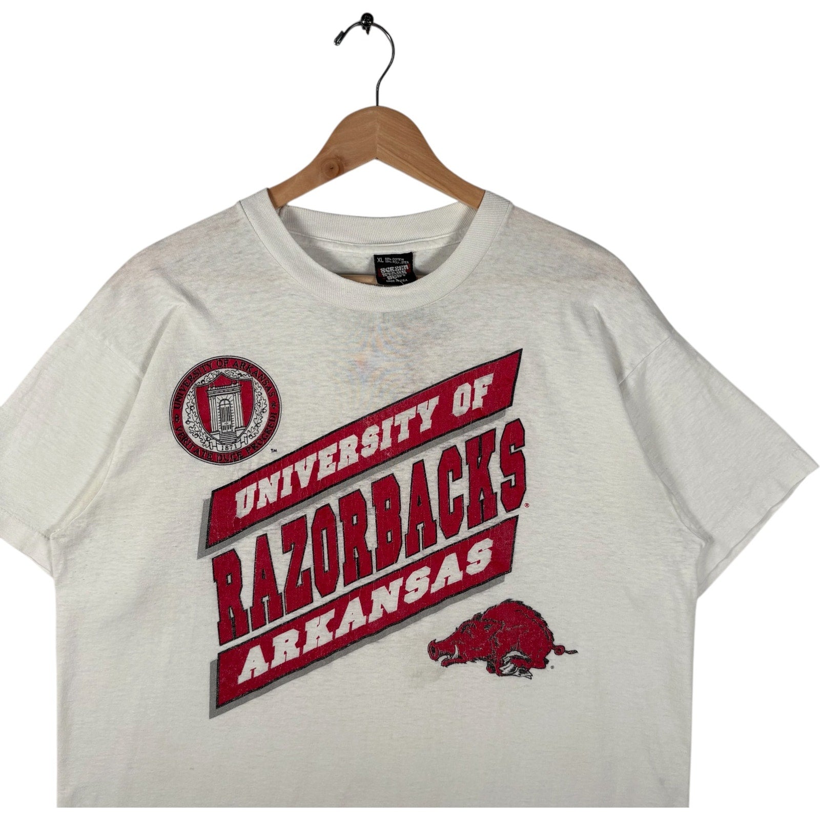 Vintage University Of Arkansas Razorbacks Tee