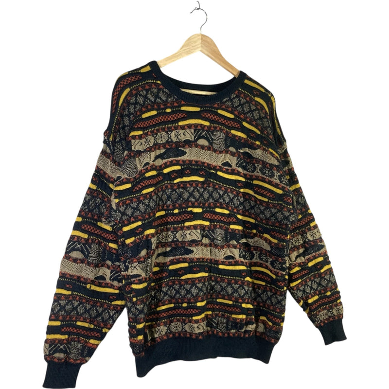 Vintage Coogi Style Horizontal Knit