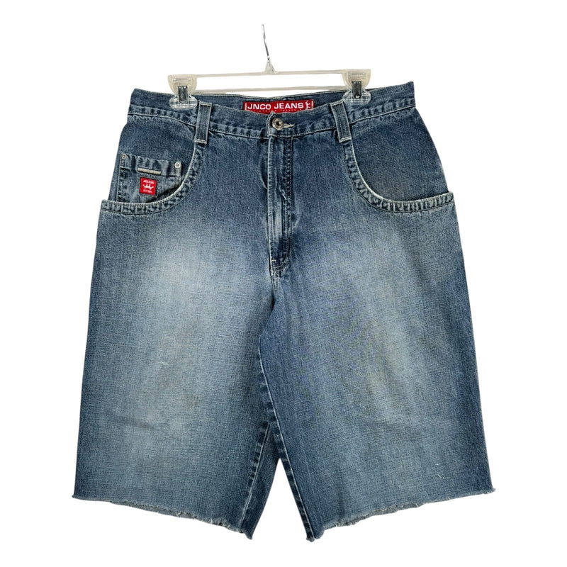 Vintage JNCO Raw Hem Baggy Denim Shorts 36