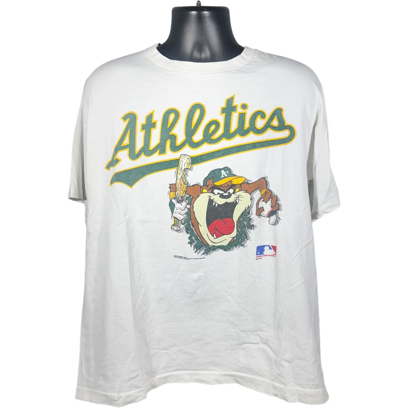 Vintage Oakland Athletics Looney Tunes Taz MLB Tee