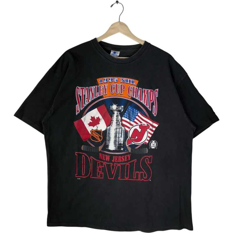 Vintage New Jersey Devils Stanley Cup Champs NHL Tee 1995