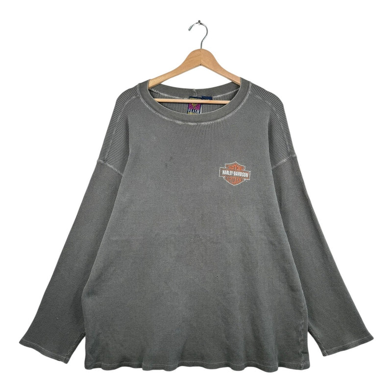 Vintage Harley Davidson Chandler’s Cycle Texas Thermal Long Sleeve T-Shirt