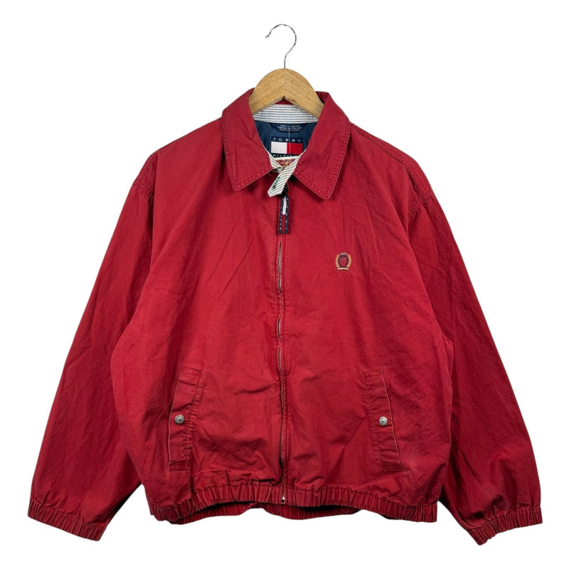 Vintage Tommy Hilfiger Collared Full Zip Bomber Jacket