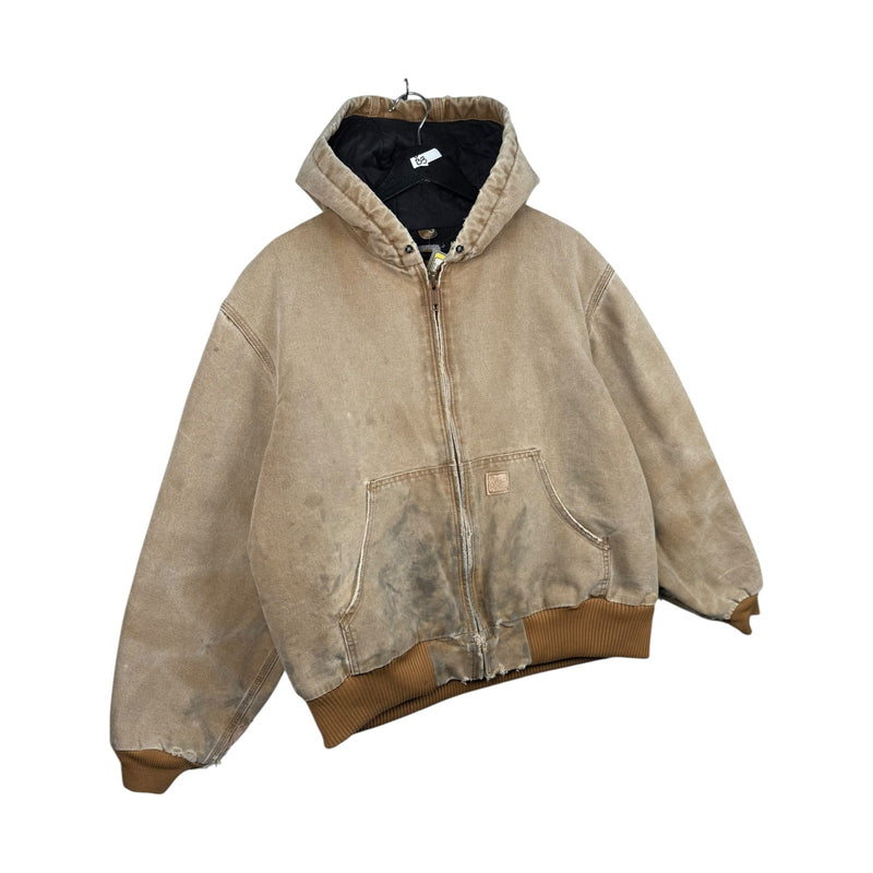 Vintage Carhartt Canvas Hooded Work Jacket