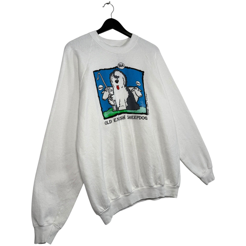 Vintage Old English Sheep Dog Art Crewneck
