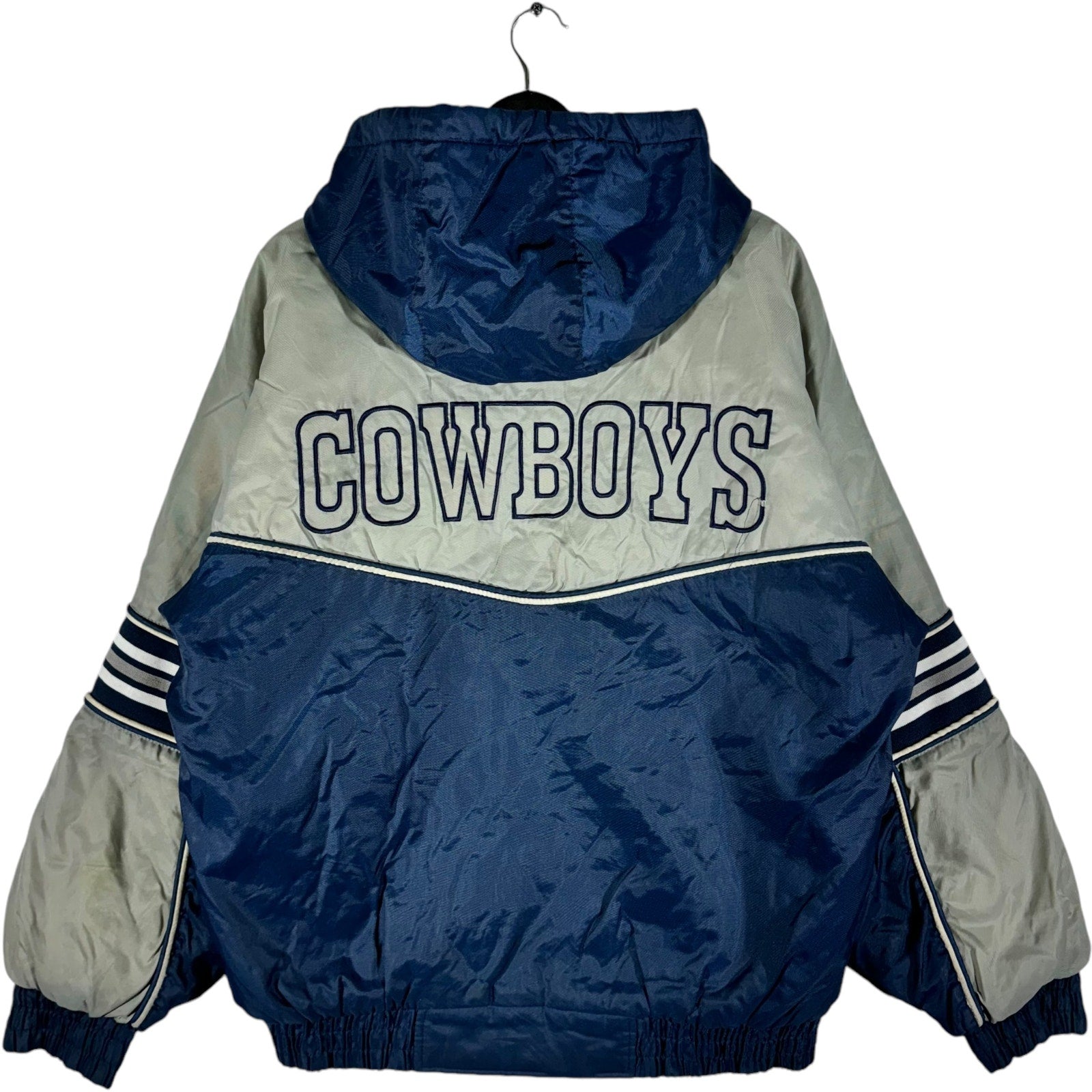 Vintage Dallas Cowboys Hooded NFL Puffer Jacket