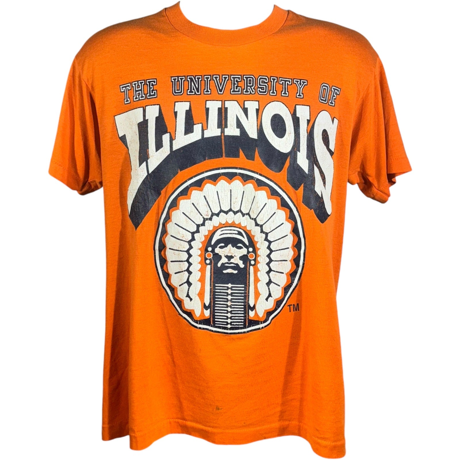 Vintage University Of Illinois Chief Illiniwek Tee