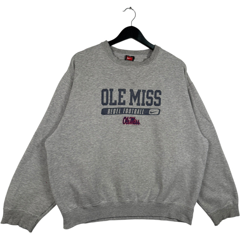 Vintage Nike Team Ole Miss Rebel Football Crewneck