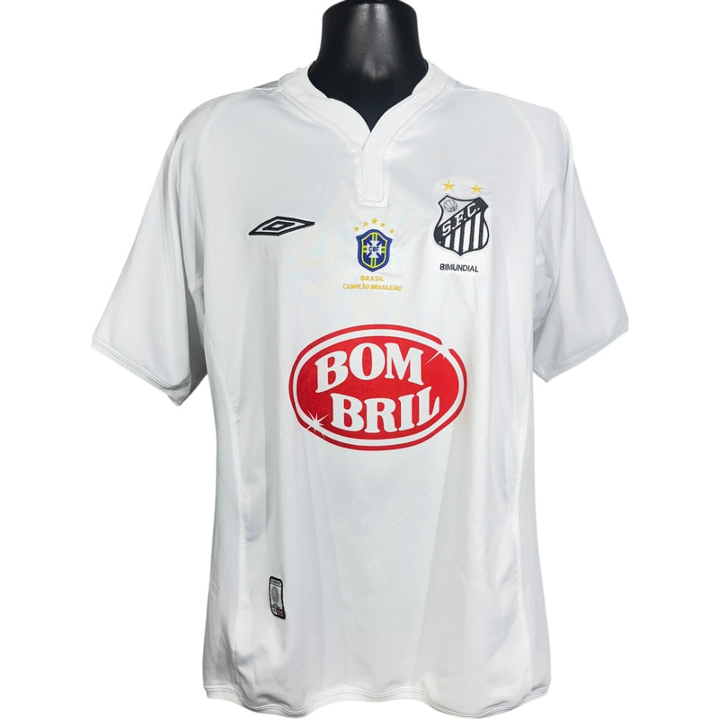 Vintage Umbro Santos FC Brazil #10 Soccer Jersey