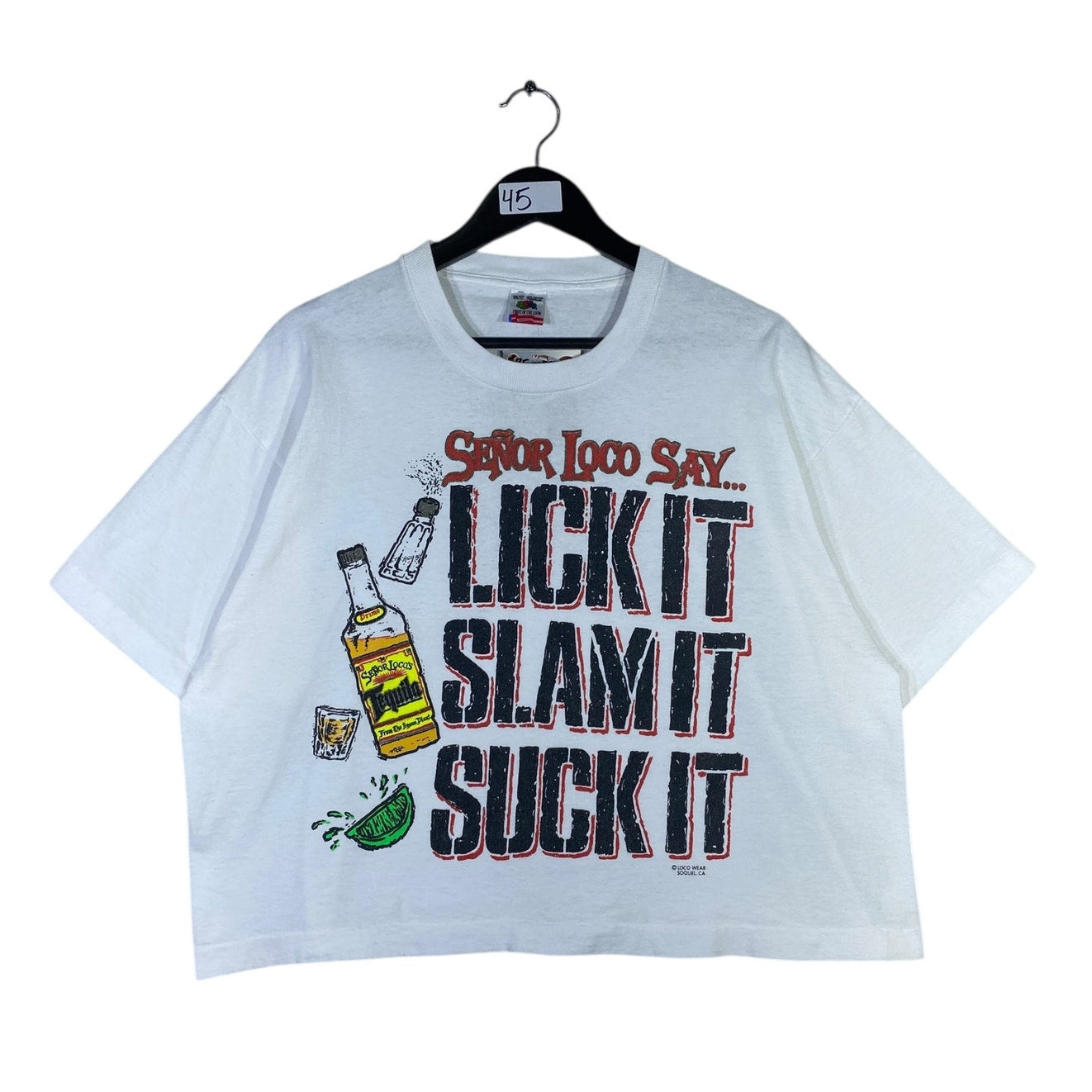 Vintage Señor Loco Cantina Cropped T-Shirt