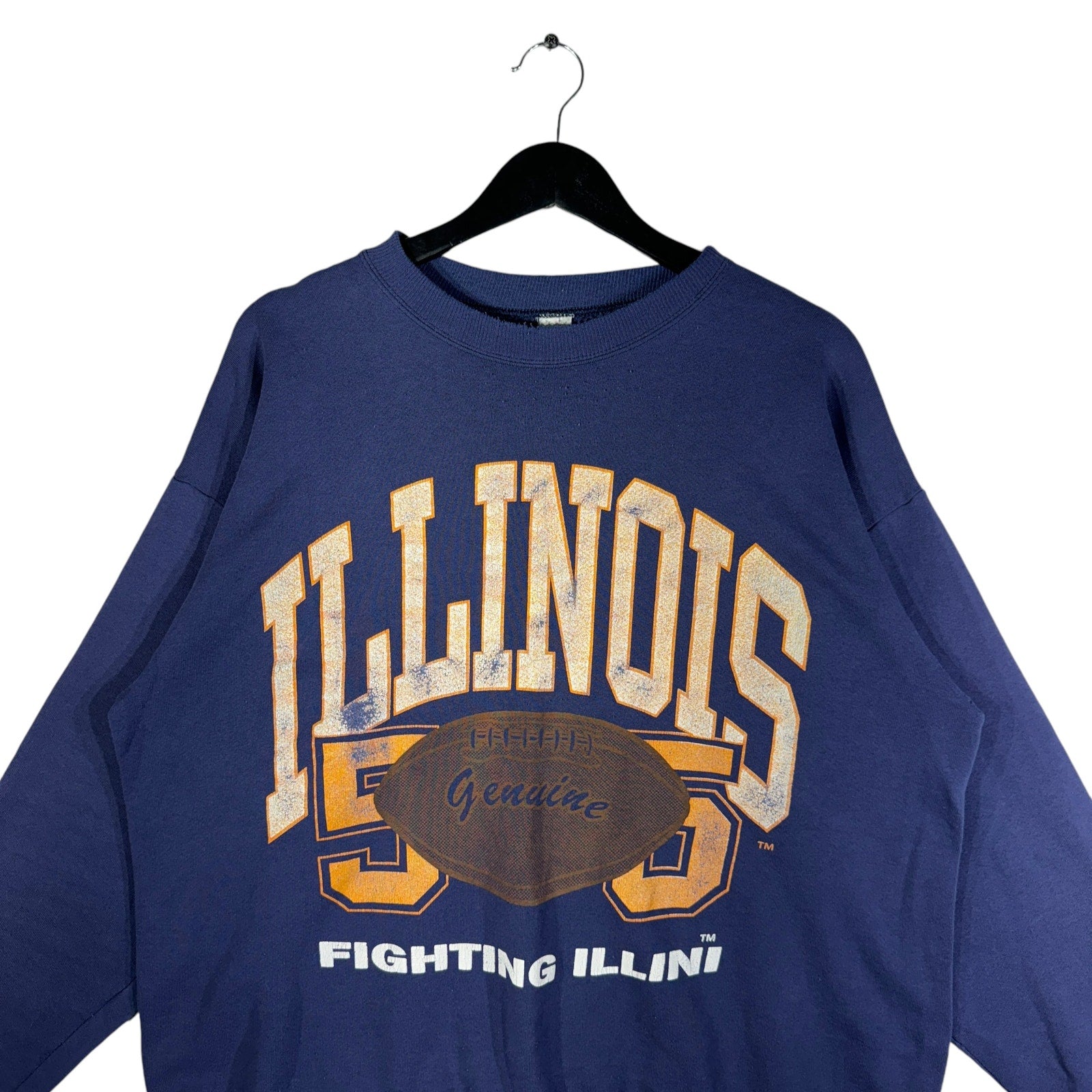 Vintage University Of Illinois Football Crewneck