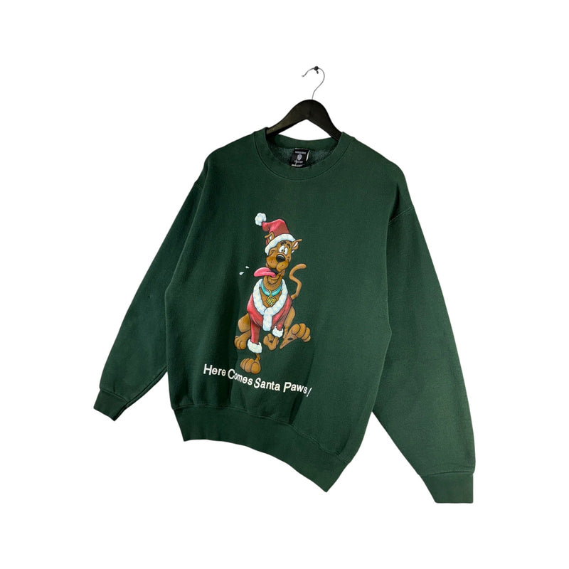 Vintage Scooby Doo "Here Comes Santa Paws!" Crewneck