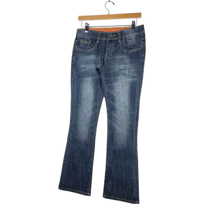Vintage Womens Jag Thug Flared Denim Jeans 30 x 29
