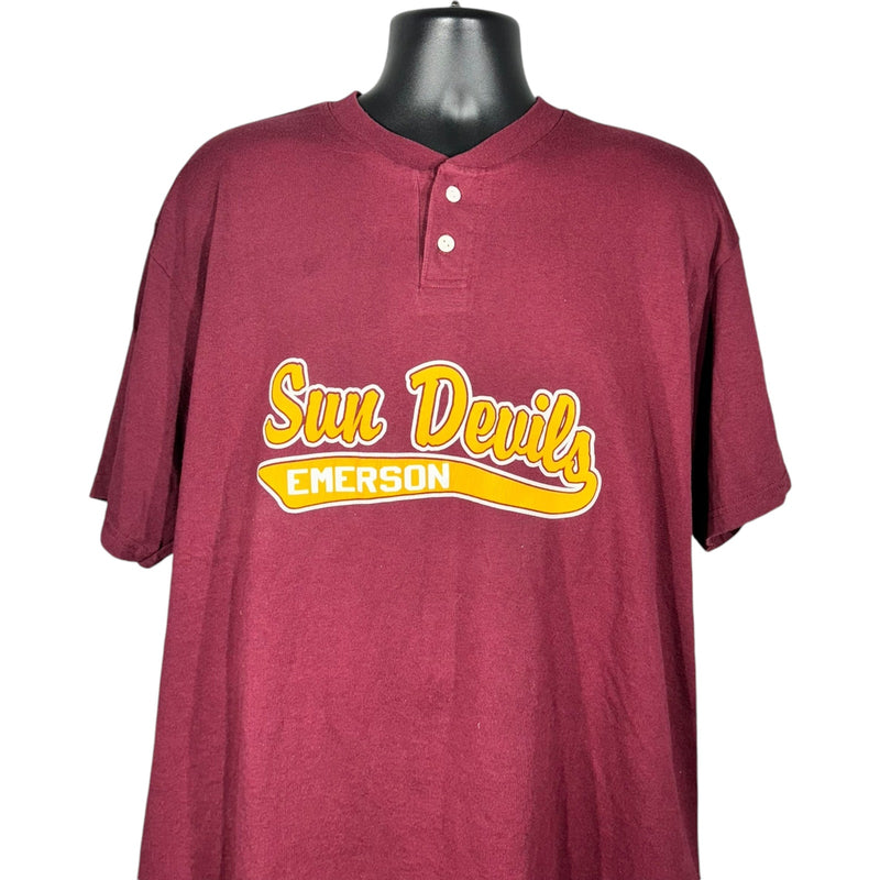 Vintage Emerson Sun Devils Henley Tee