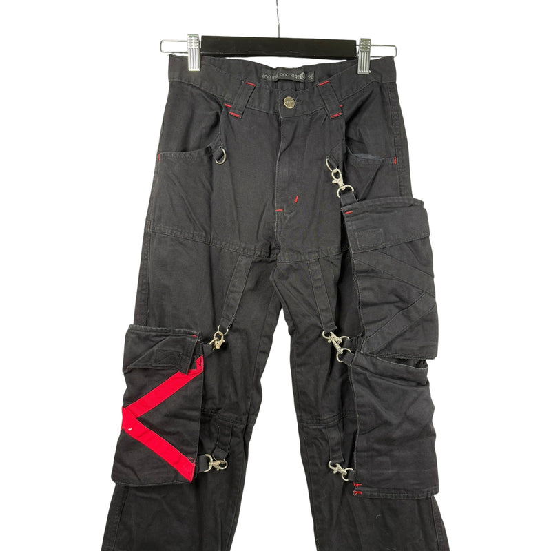Vintage Criminal Damage Strap Goth Cargo Pants 28