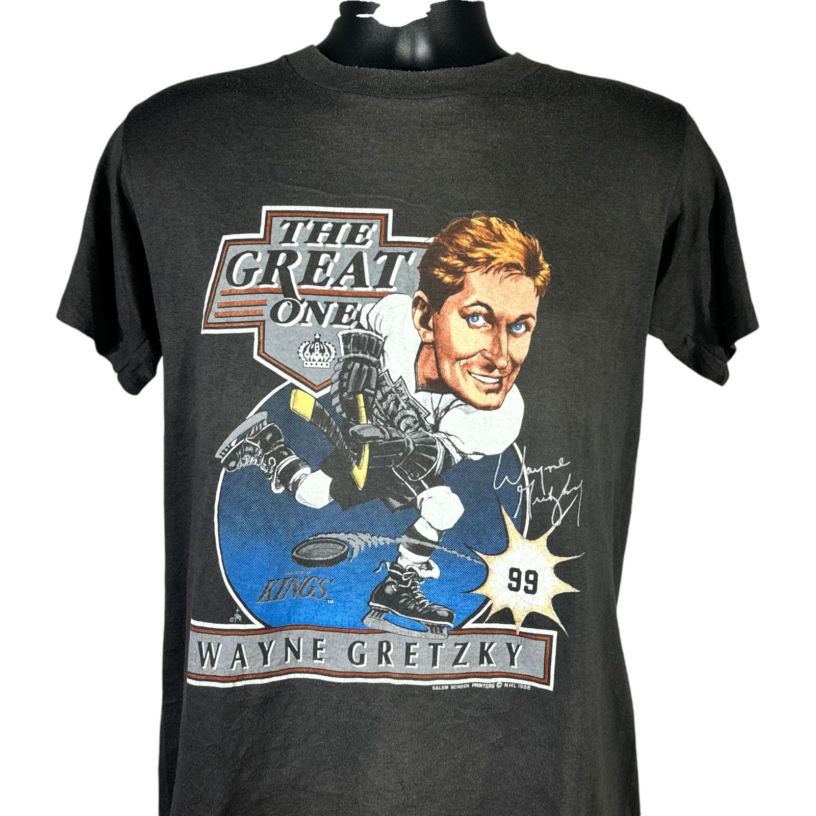 Vintage LA Kings Wayne Gretzky "The Great One" Tee 80s