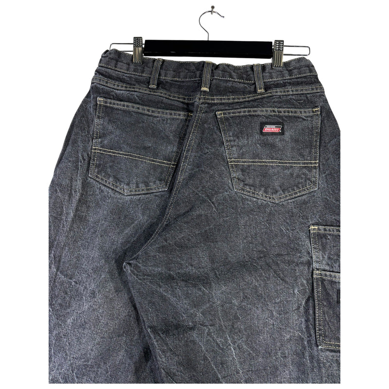 Y2K Dickies Stone Washed Carpenter Denim Shorts 34x15