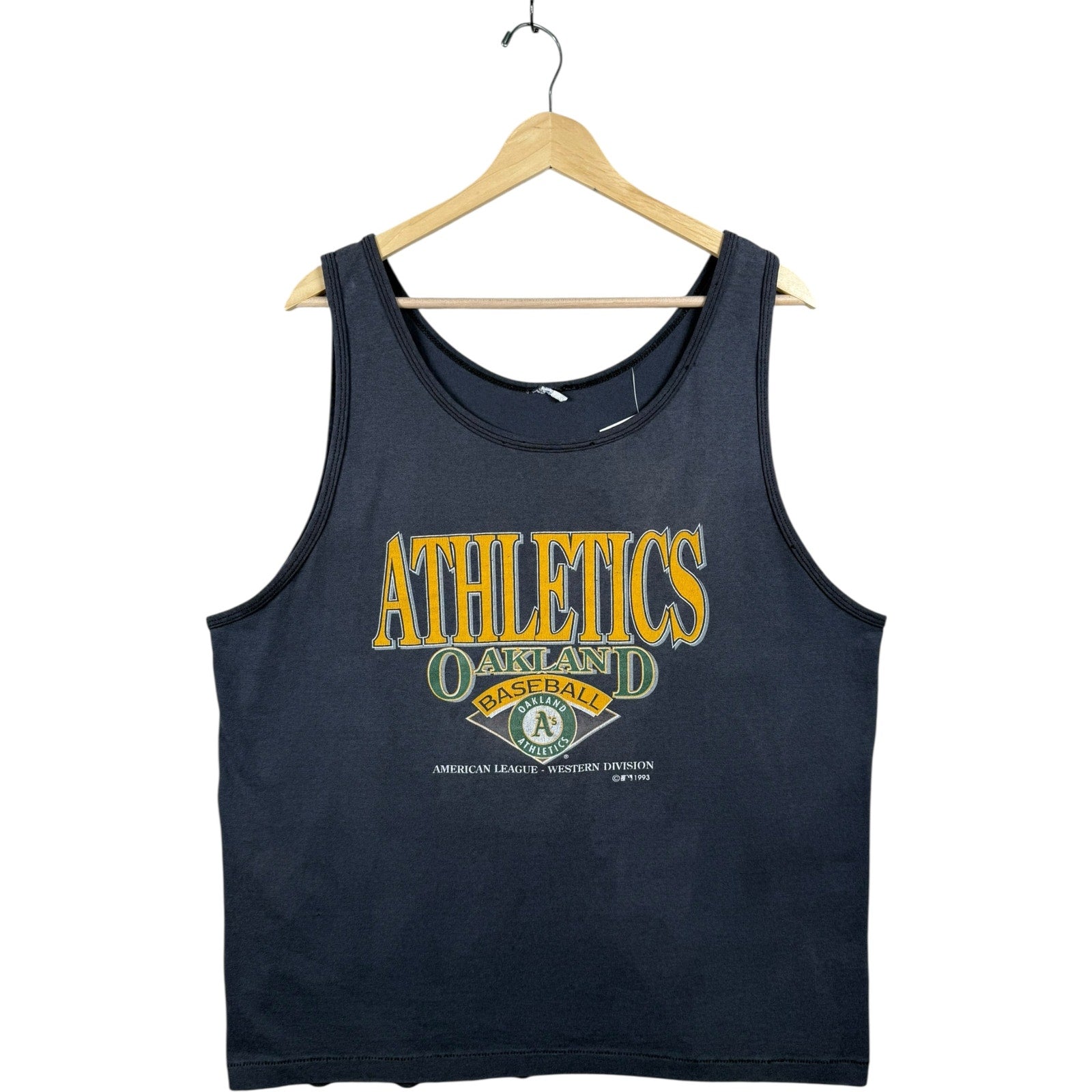 Vintage American League Oakland Athletics Baseball Tank 1993 Top