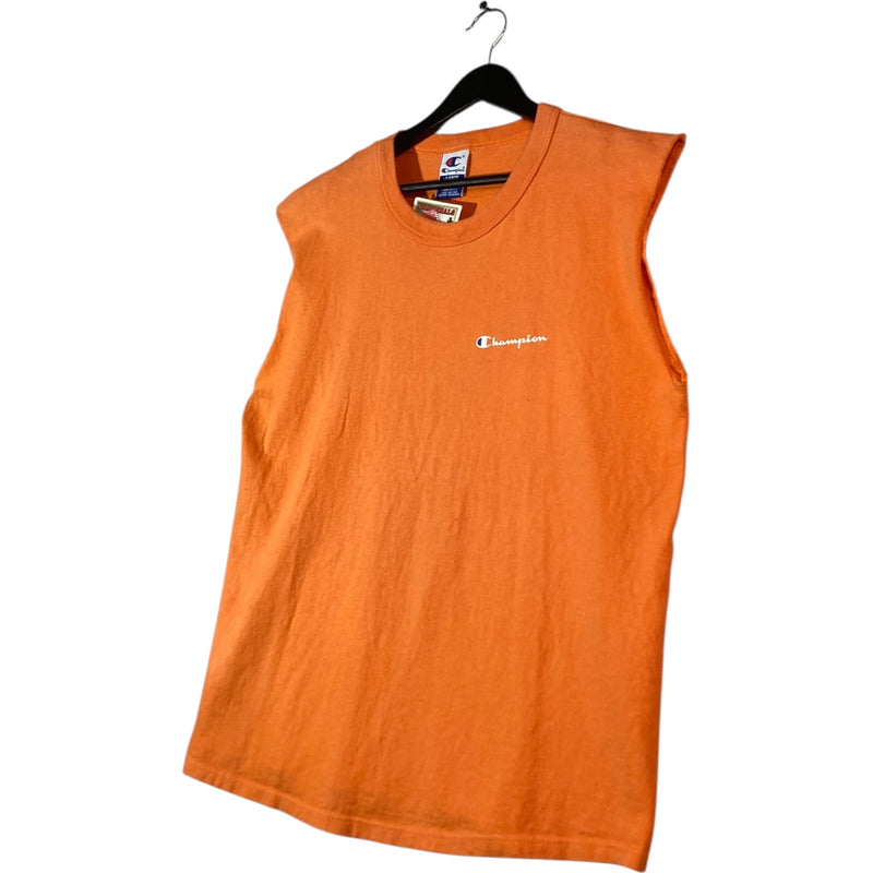Vintage Champion Crewneck Muscle Sleeves Tank Top