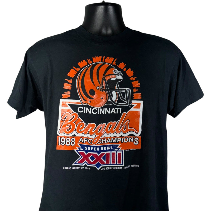 Vintage Cincinnati Bengals AFC Champs NFL Tee 1988