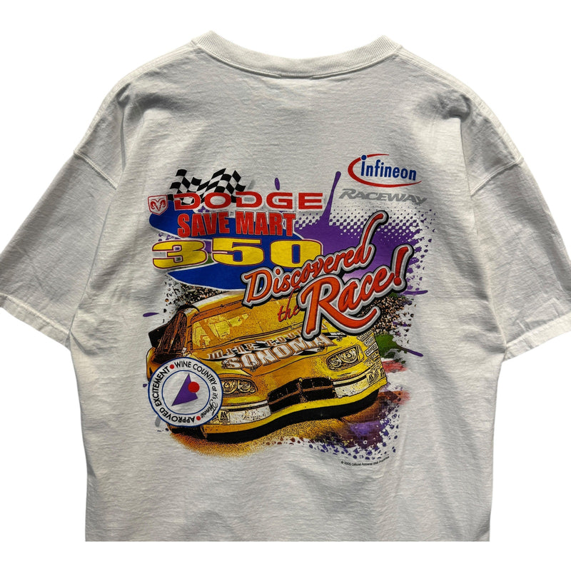 Vintage Dodge Save Mart 350 "Pour It On" NASCAR Racing Tee