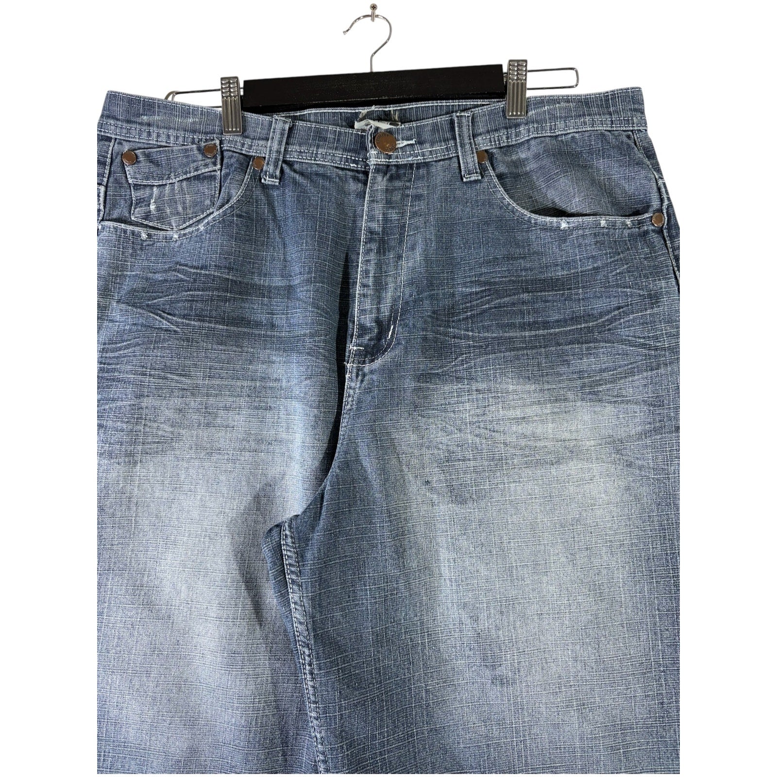 Vintage Brooklyn Xpress Wide Leg Denim Shorts 38