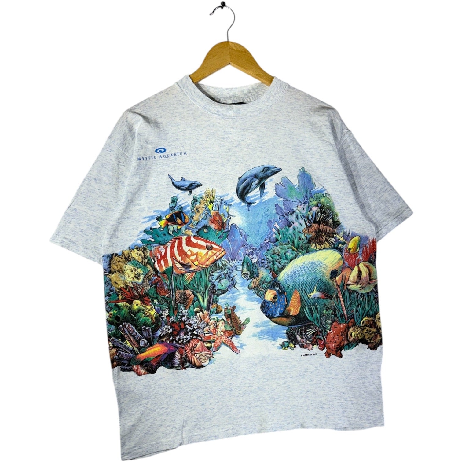 Vintage Mystic Aquarium Ocean Reef Graphic T-Shirt