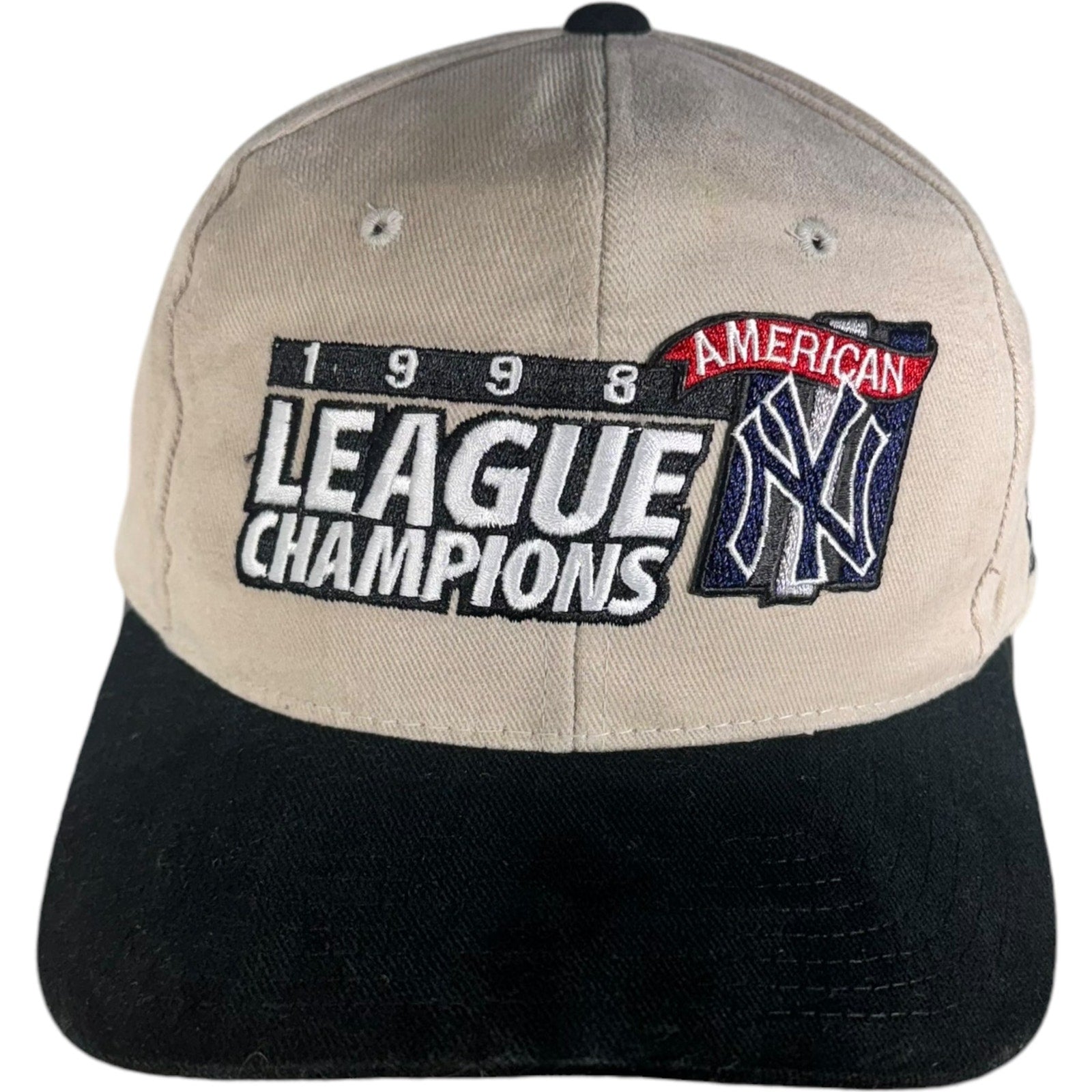 Vintage New York Yankees AL Champions Snapback Hat 1998