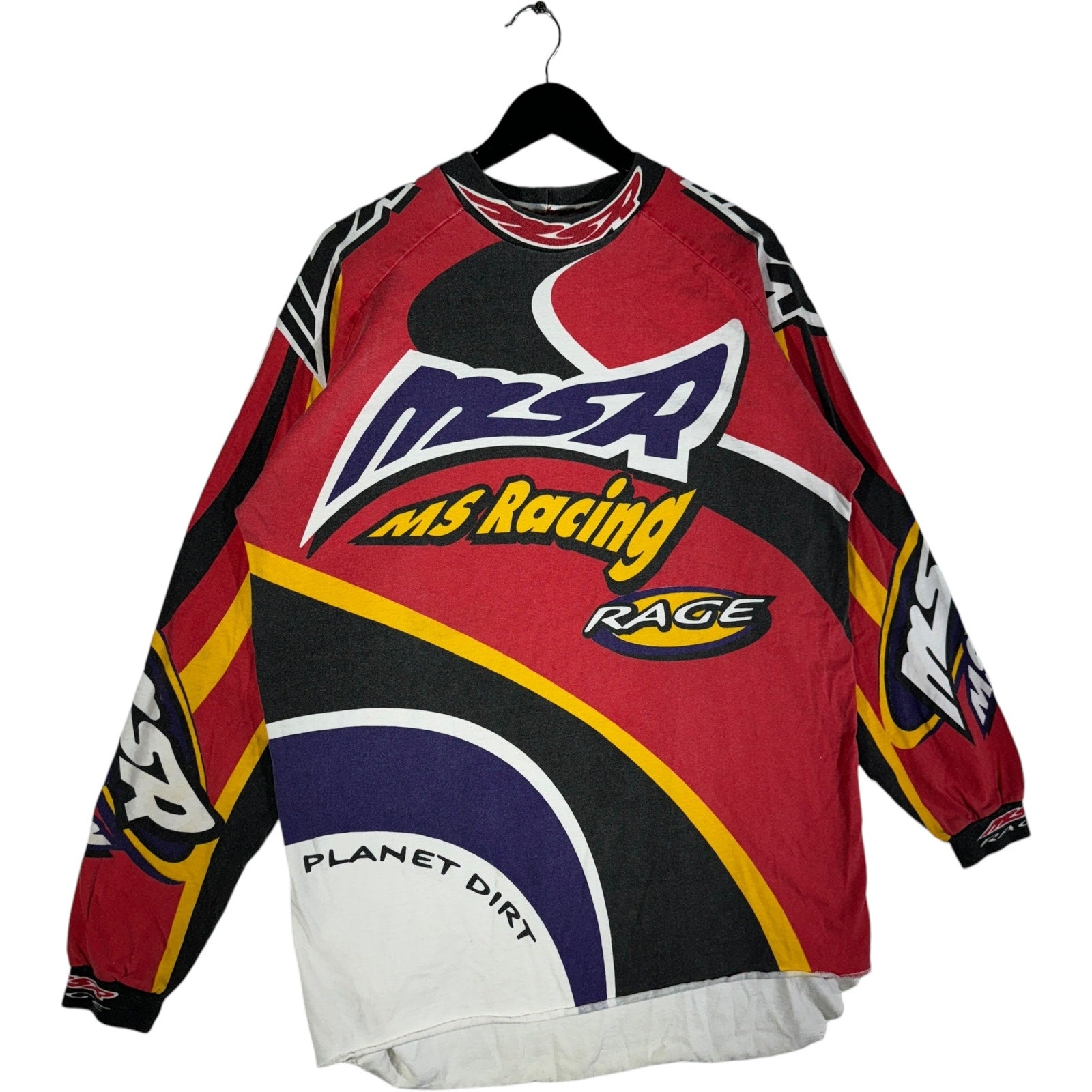 Vintage Dirt Bike Racing AOP Long Sleeve