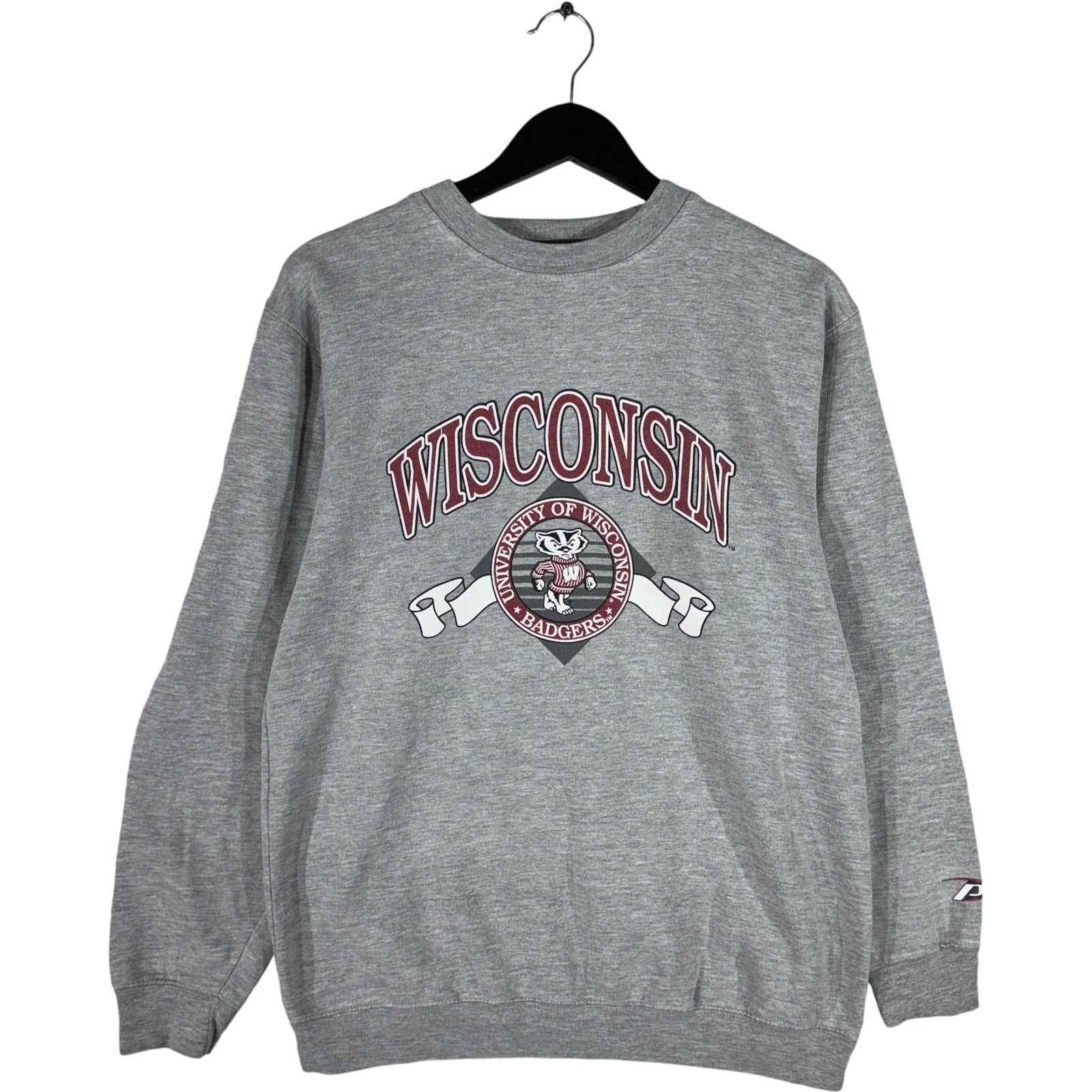 Vintage University Of Wisconsin Badgers Spellout Crewneck