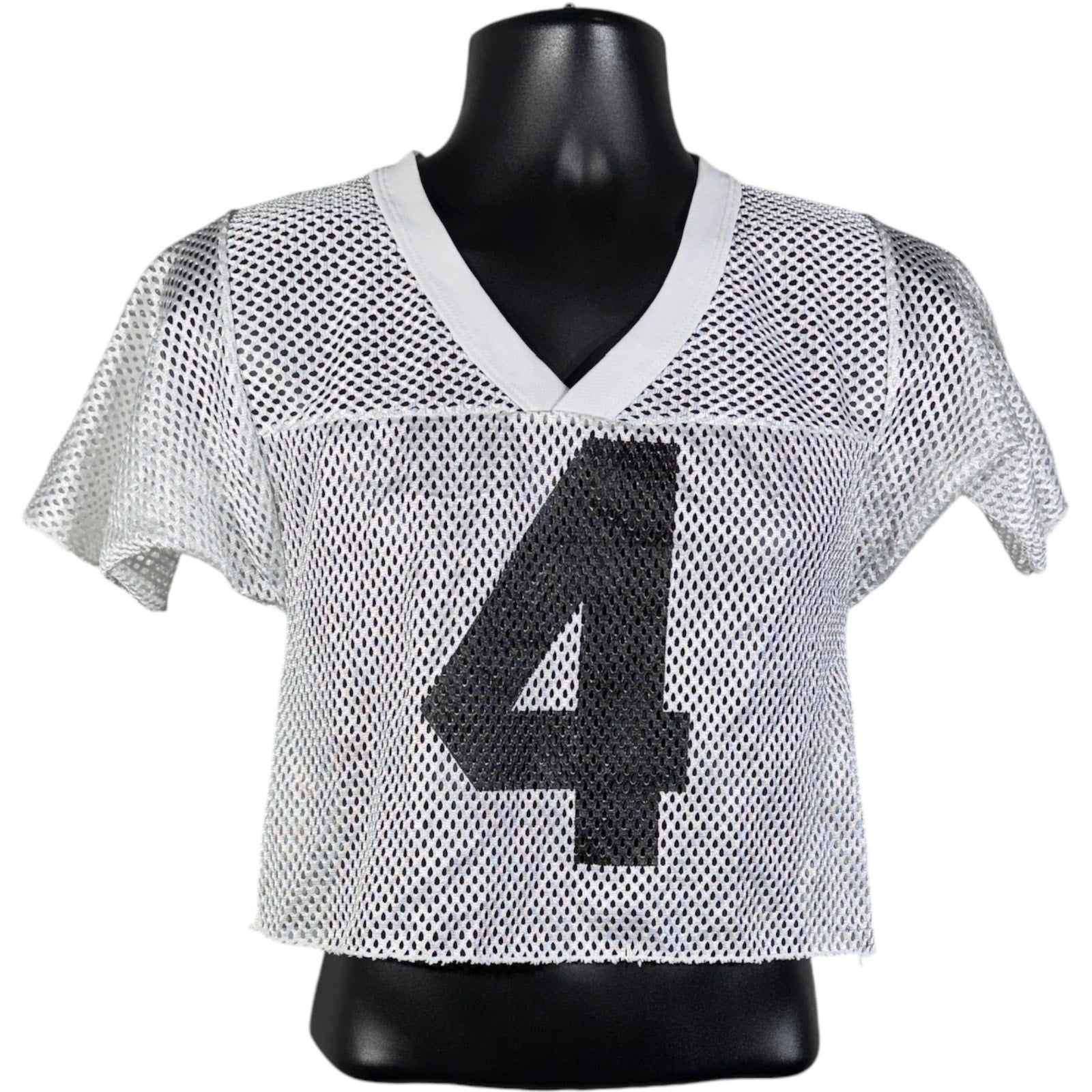 Vintage Cropped Mesh #4 Football Jersey