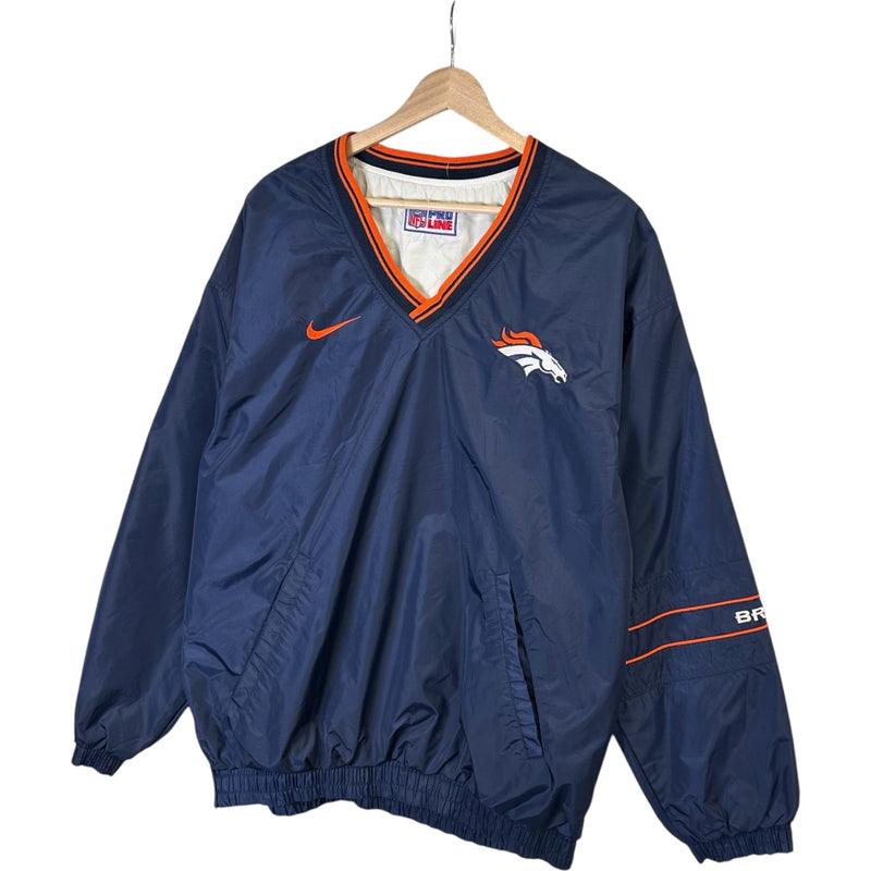 Vintage Nike Denver Broncos Reversible Pullover Windbreaker