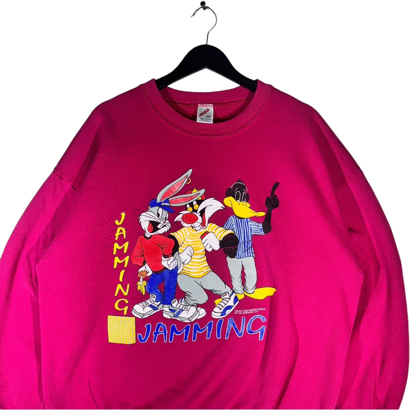 Vintage Looney Tunes Bugs & Friends Jamming Crewneck 90s