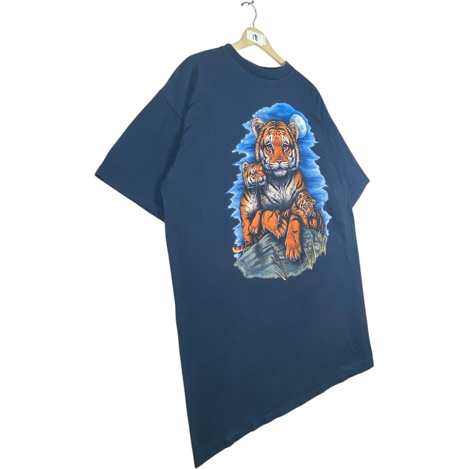 Vintage Tiger Graphic Print T-Shirt