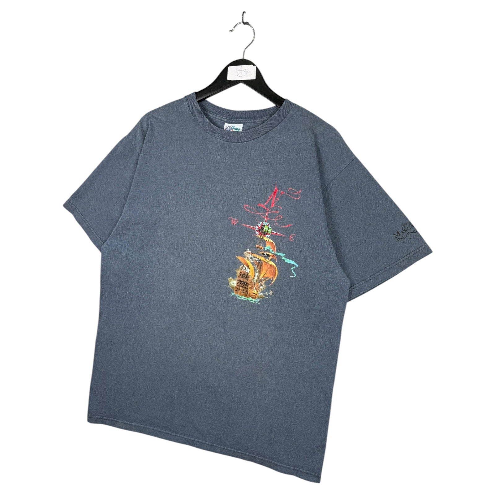 Vintage Margaritaville Key West Nautical Map T-Shirt