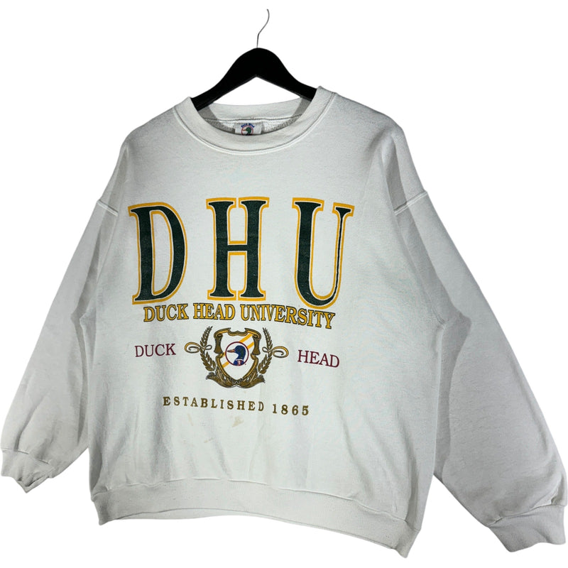 Vintage Duck Head University Spellout Crewneck 90s