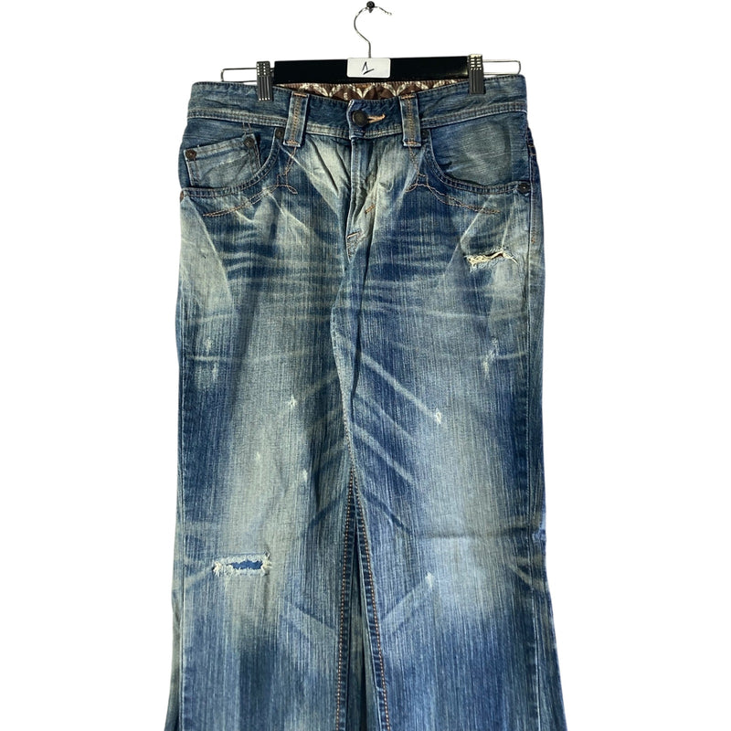 Vintage Edwin Distressed Flared Denim Jeans 30
