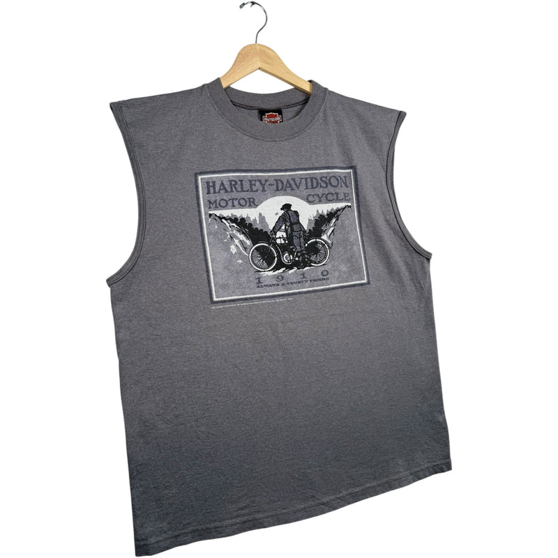Vintage Harley Davidson 1910 Graphic Muscle Tee
