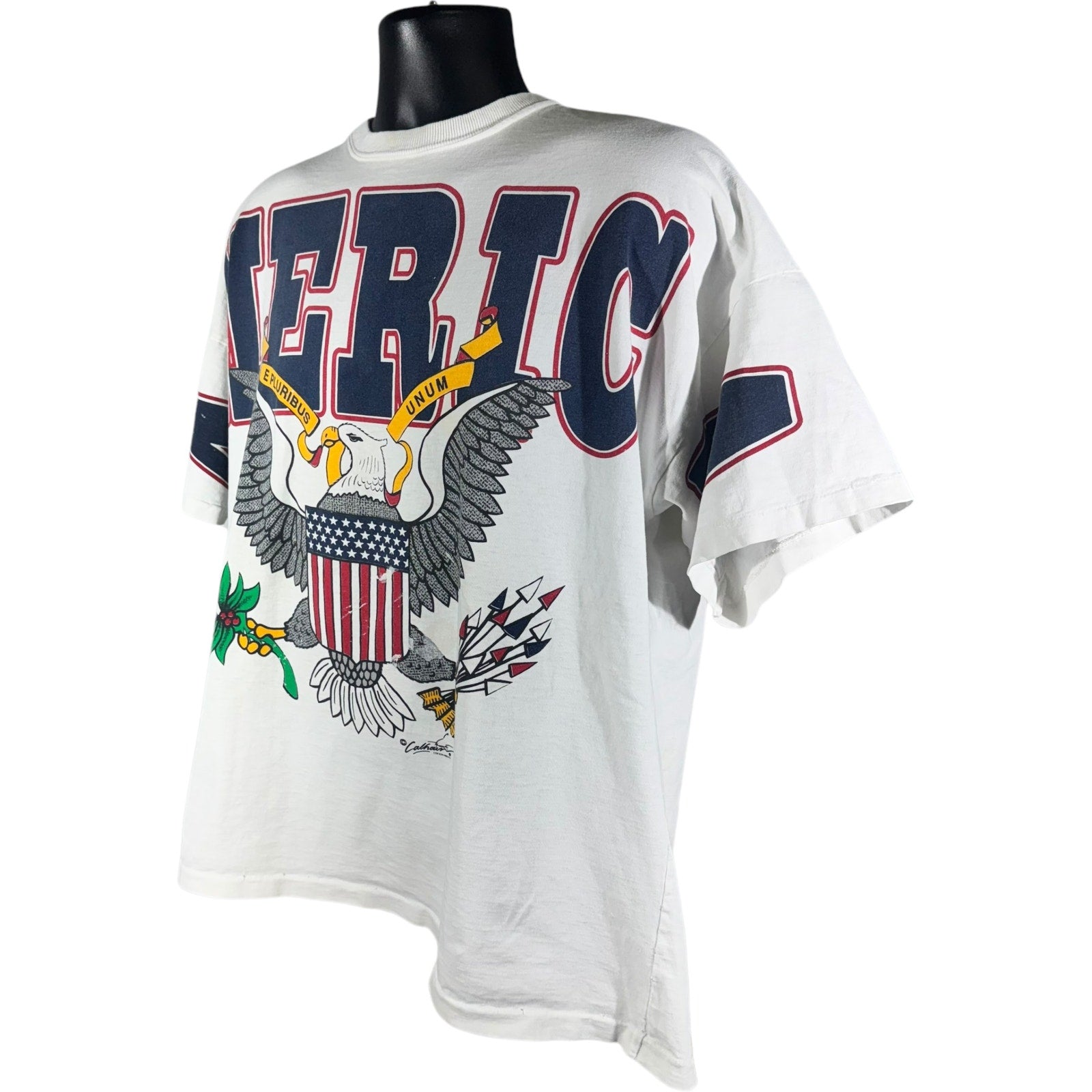 Vintage America Spellout Eagle Tee