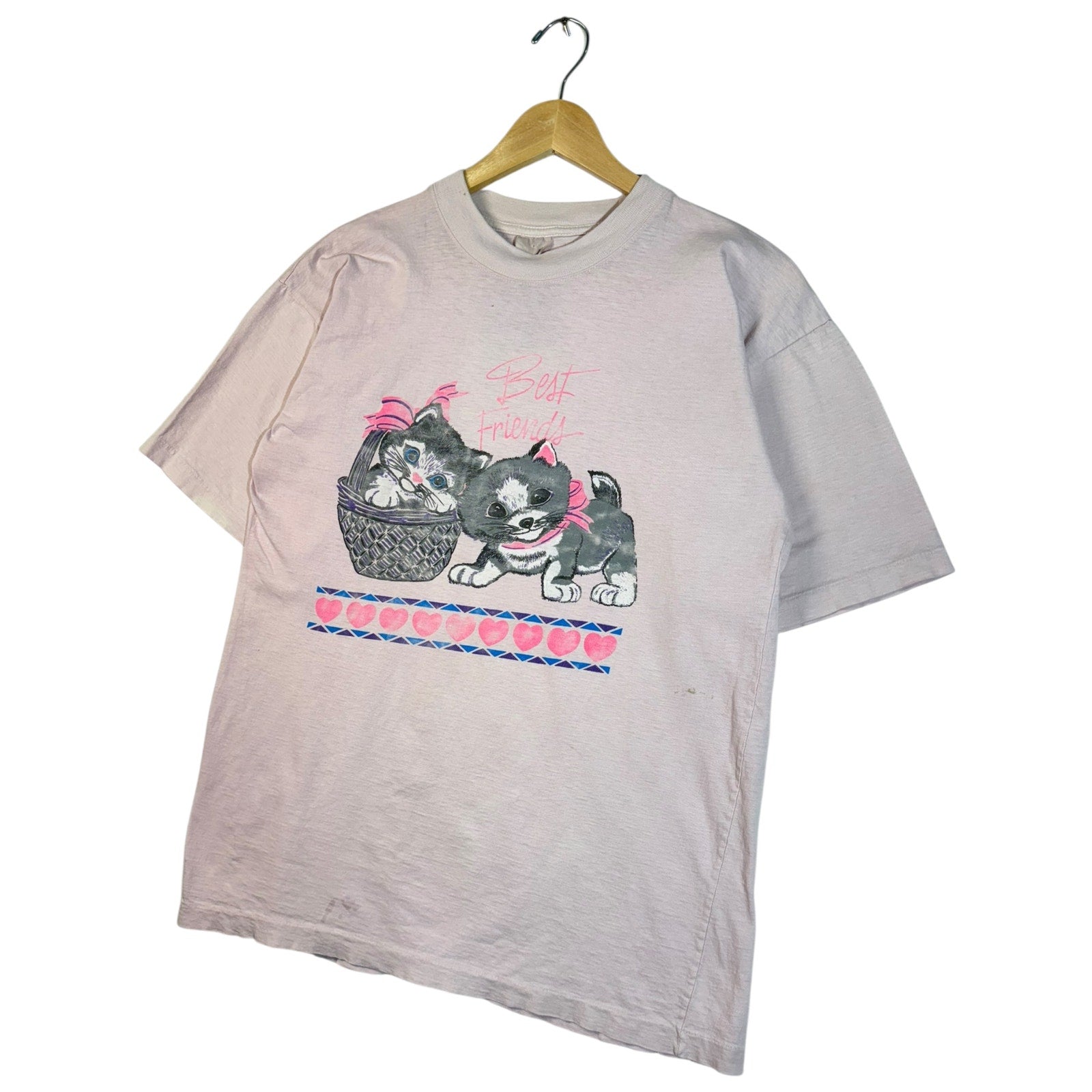 Vintage Best Friends Kittens Graphic T-Shirt