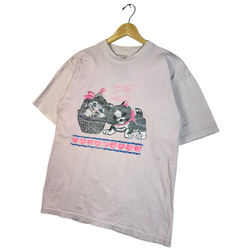 Vintage Best Friends Kittens Graphic T-Shirt