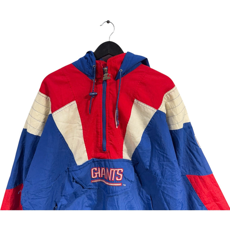 Vintage Starter NY Giants Spellout Color Block NFL Puffer Jacket