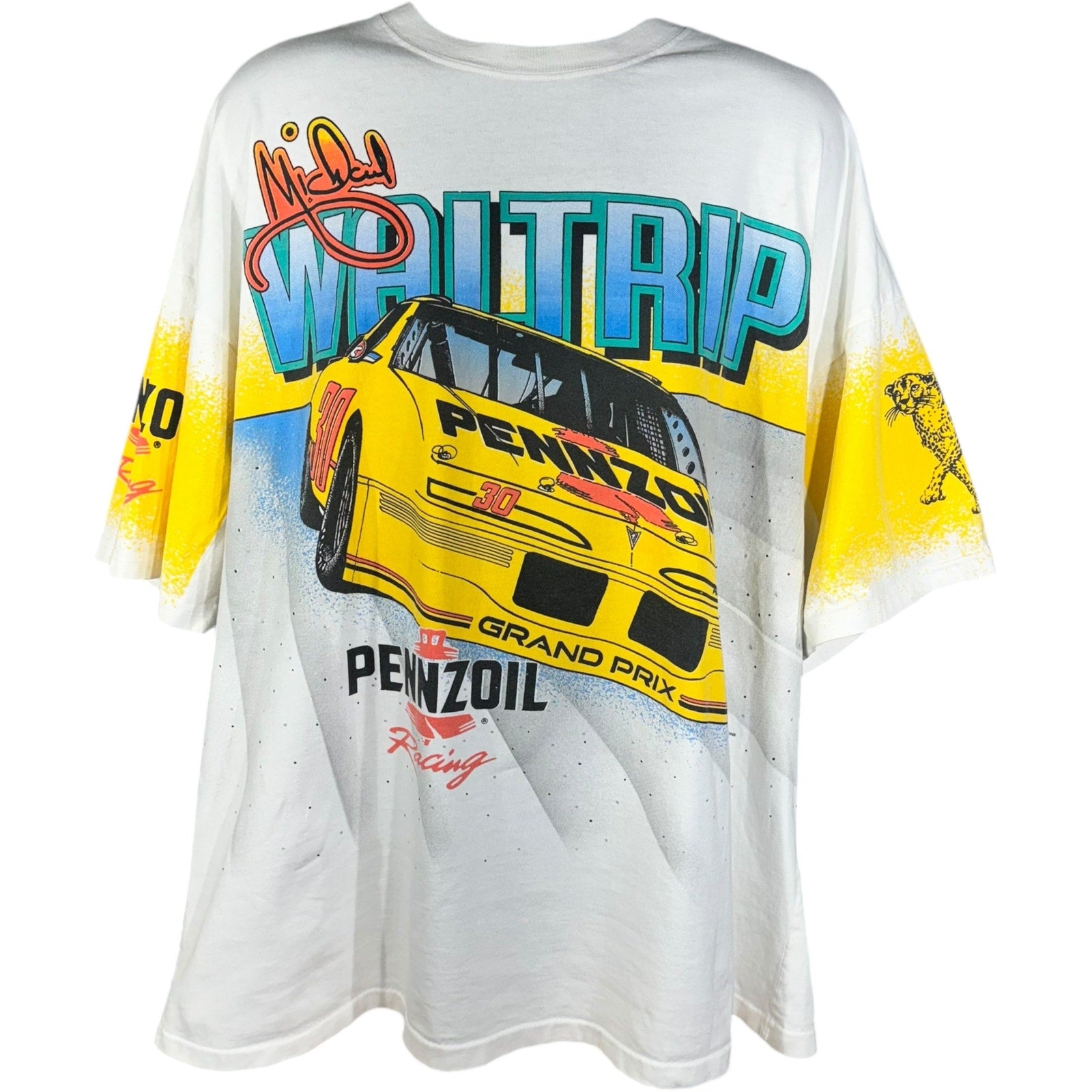 Vintage NASCAR Michael Waltrip Driving Force AOP Racing Tee